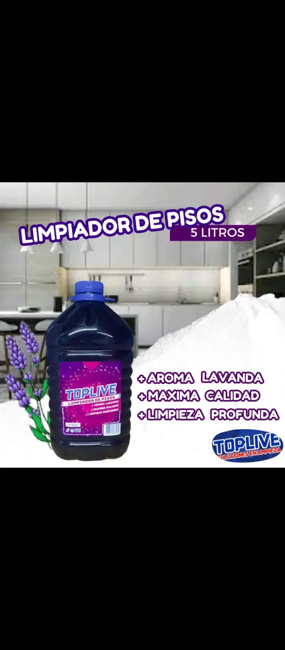 Trío de limpiadores de pisos Toplive 5L - 2
