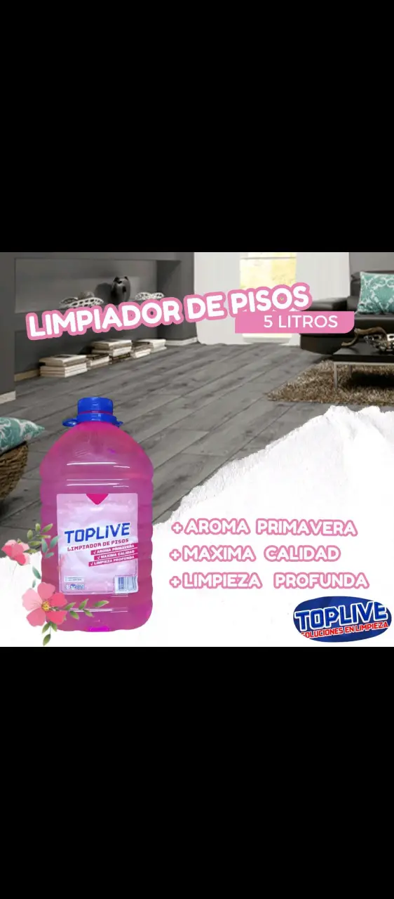 Trío de limpiadores de pisos Toplive 5L - 3