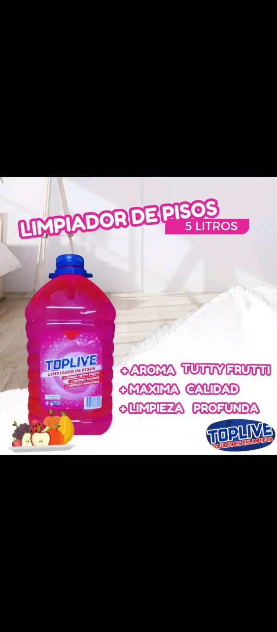 Trío de limpiadores de pisos Toplive 5L - 4