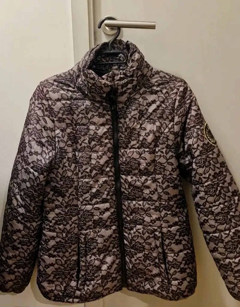 Parka estampado floral mujer talla L - 1