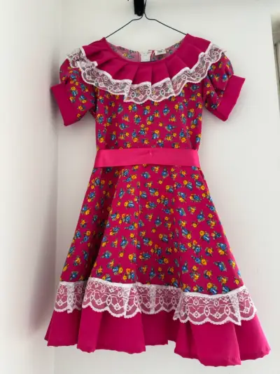 Vestido de huasa china talla 10 - miniatura 2