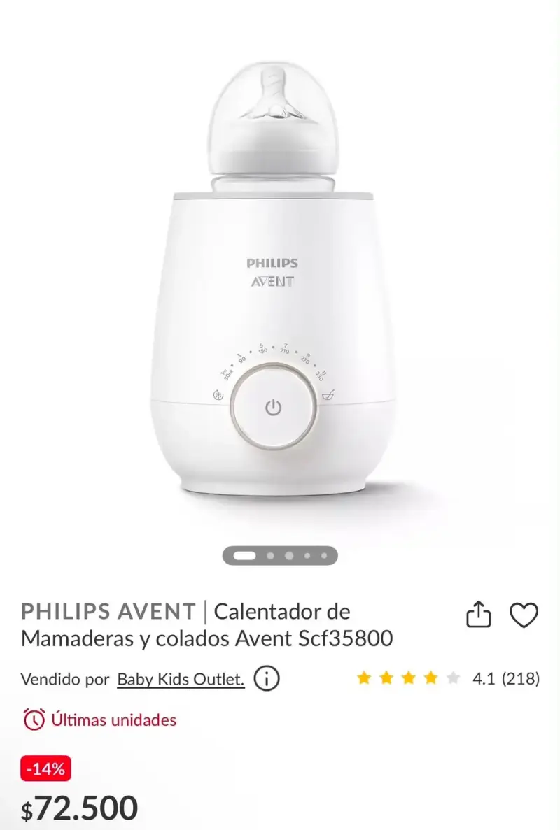 Calentador de Mamaderas Philips Avent SCF358 - 3