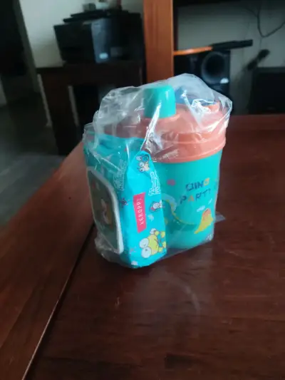 Vaso entrenador Dino Party con pajilla Keroppi - miniatura 2