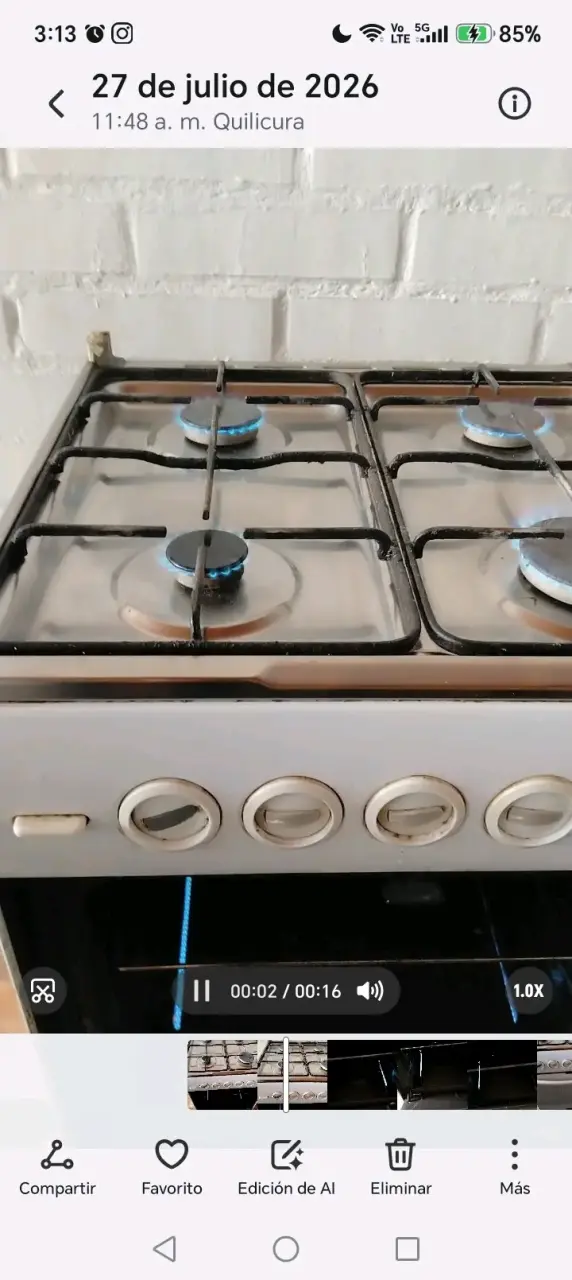 Cocina a gas Sindelen de 4 quemadores - 2