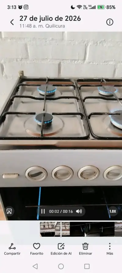 Cocina a gas Sindelen de 4 quemadores - miniatura 2