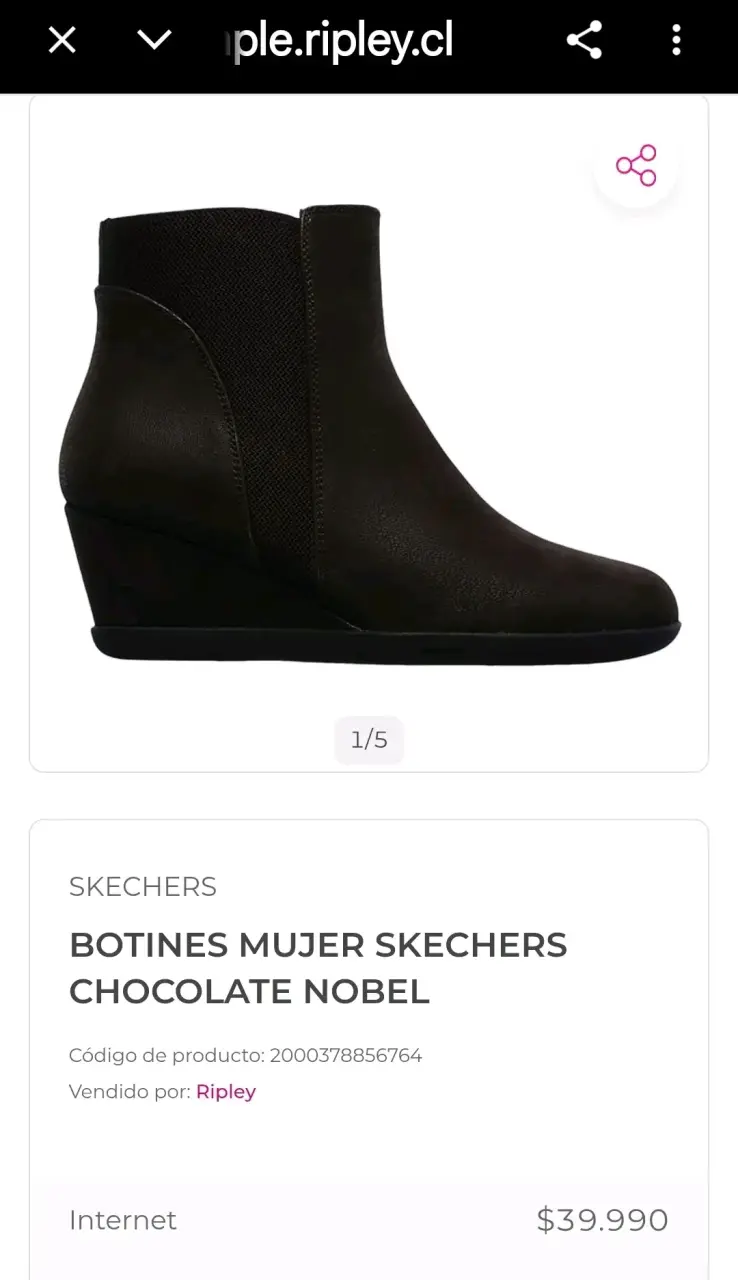 Botines Mujer Skechers Negro Nobel - 2