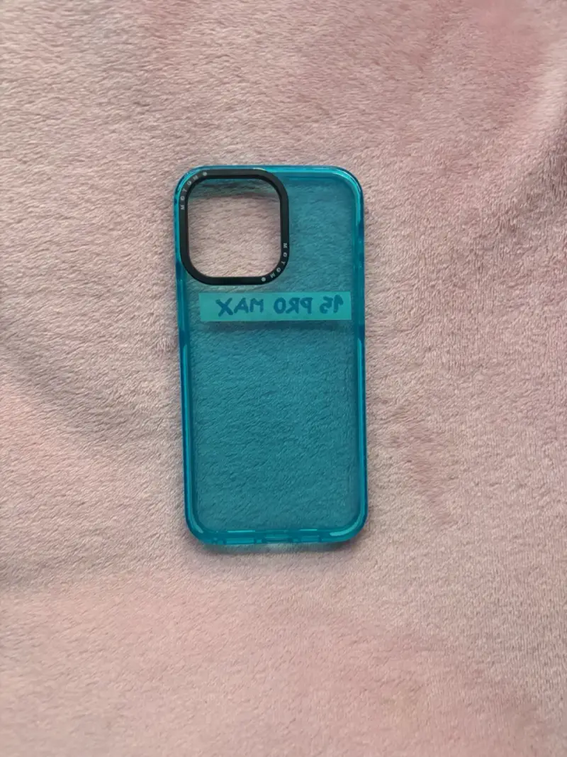 Carcasa IPhone 15 Pro Max Transparente Celeste