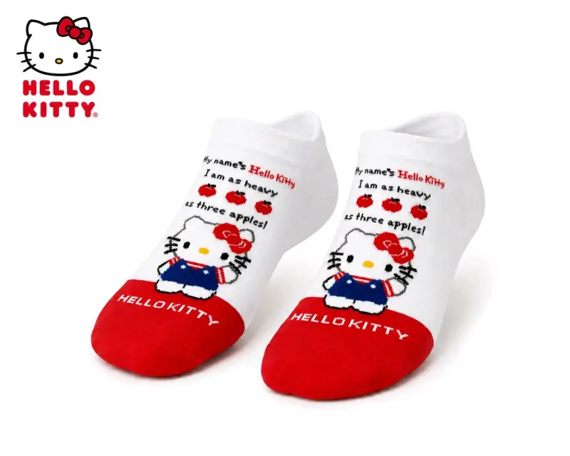 Calcetines tobilleros Hello Kitty diseño divertido