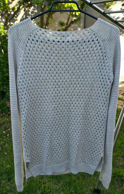 Suéter de punto gris claro Regatta para mujer - miniatura 2