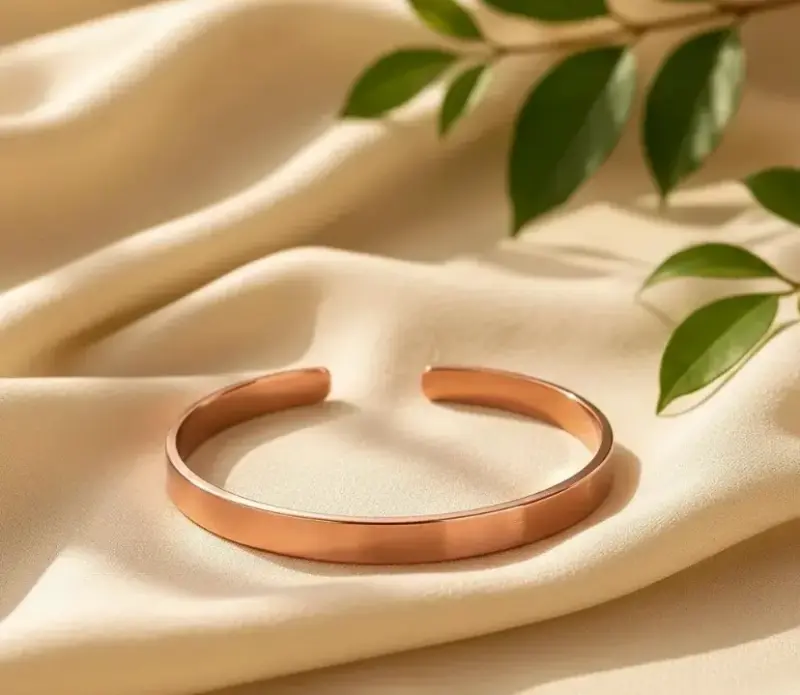 Pulsera de cobre ajustable elegante - 3