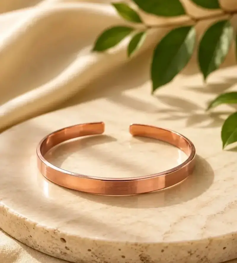 Pulsera de cobre ajustable elegante - 4