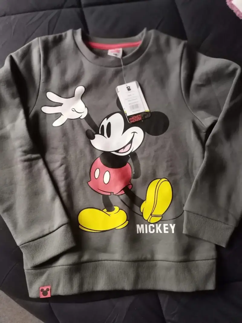 Polerón gris de Mickey Mouse para niños