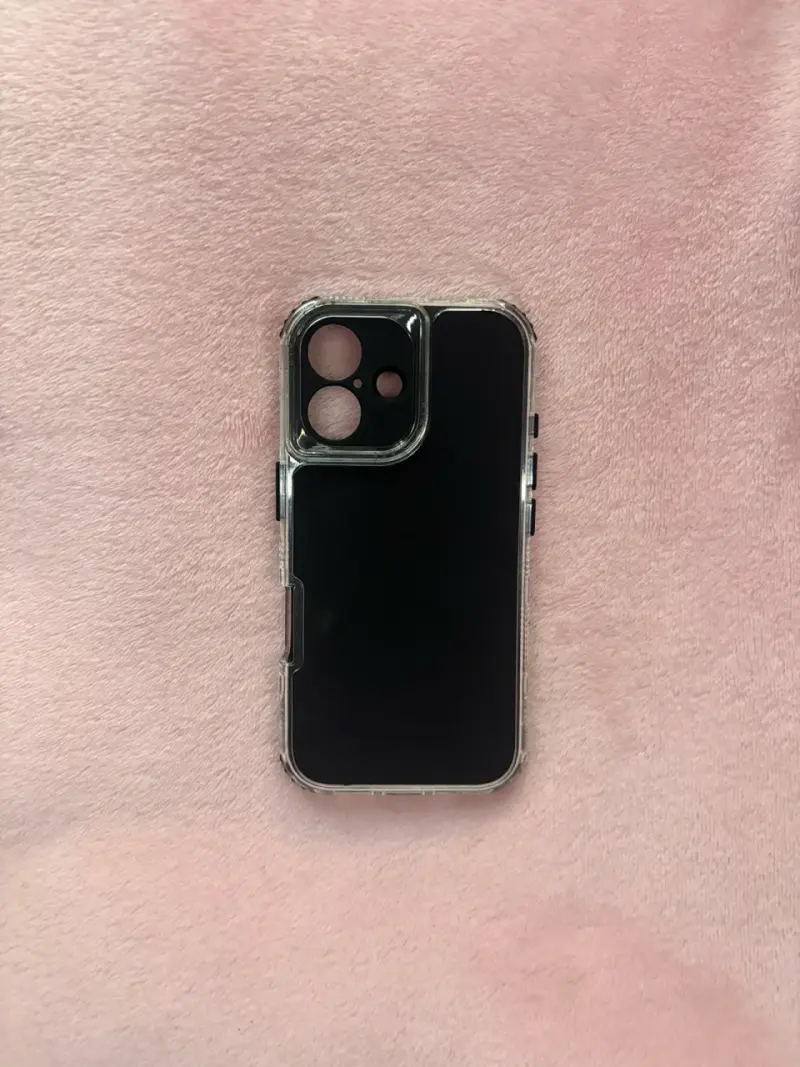 Carcasa IPhone 16 Negro Bordes Reforzados