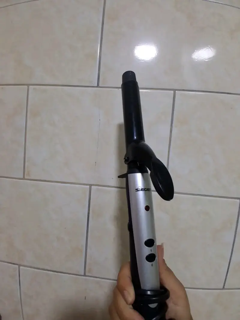 Rizador de Pelo Siegen Negro y Plateado