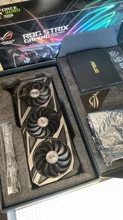 Rtx 3080 rog strix 10gb - miniatura 1