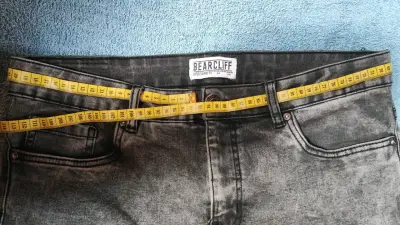 Jeans Bearcliff Super Skinny Fit Gris Talla 46 - miniatura 3