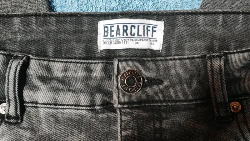 Jeans Bearcliff Super Skinny Fit Gris Talla 46 - 4