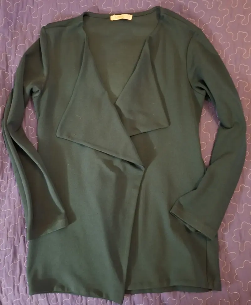 Tapado verde oscuro de mujer Dalu talla L - 1