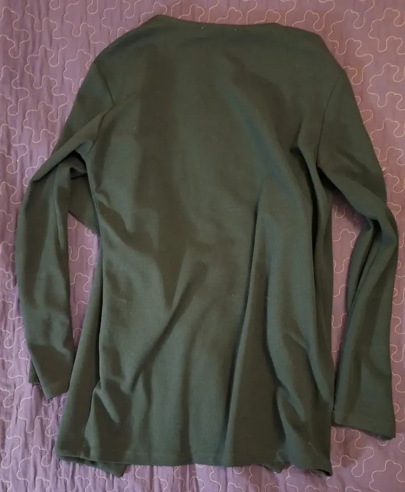 Tapado verde oscuro de mujer Dalu talla L - 3