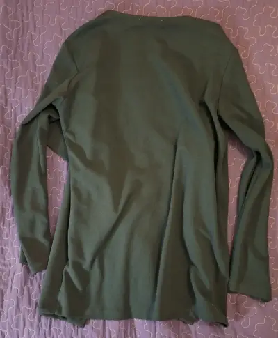 Tapado verde oscuro de mujer Dalu talla L - miniatura 3