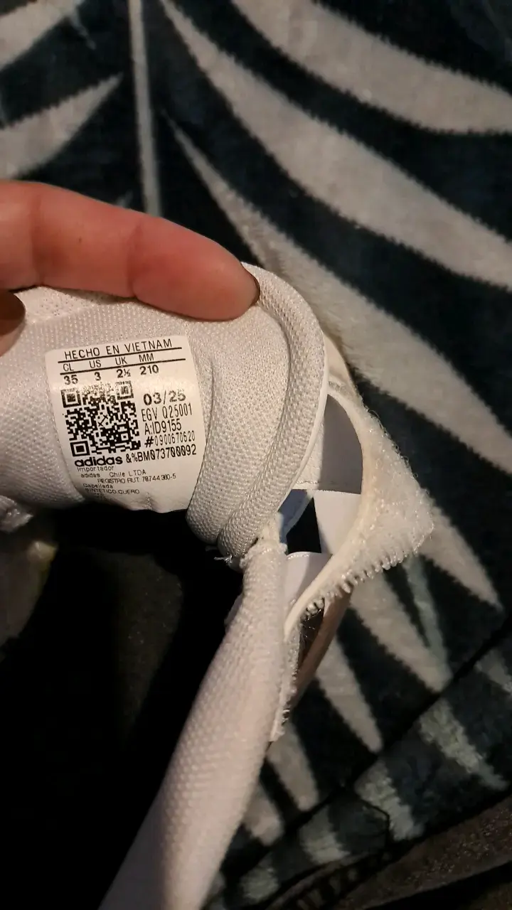 Zapatillas deportivas blancas con velcro Adidas - 3