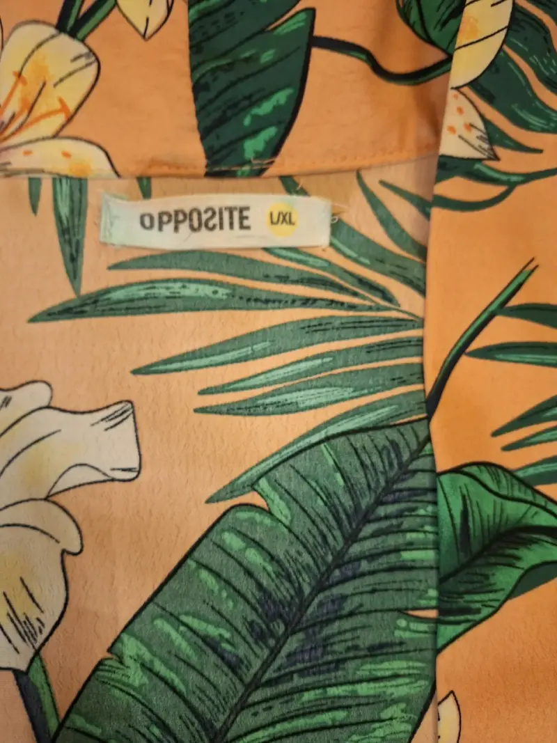 Kimono floral amarillo Opposite L/XL - 2