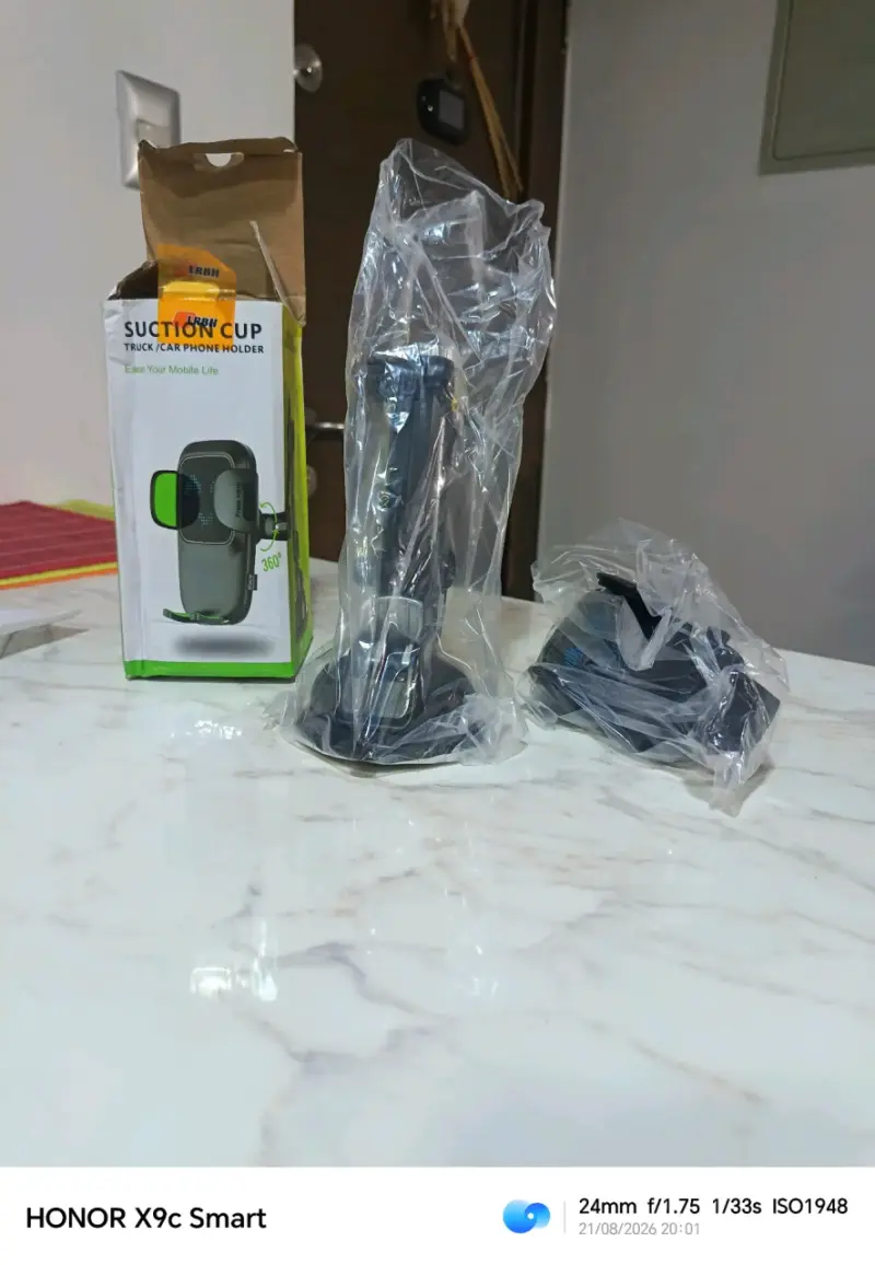 Soporte para Teléfono de Auto con Ventosa y Rotación 360° - 6