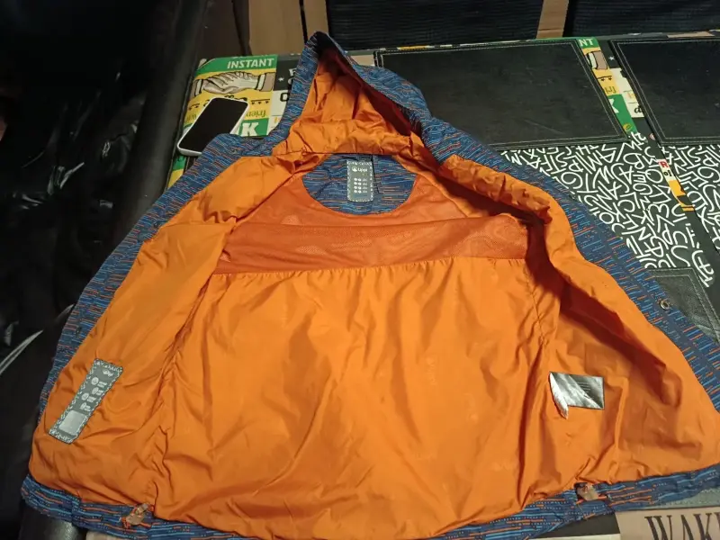 Chaqueta impermeable azul niño talla 11/12 - 2