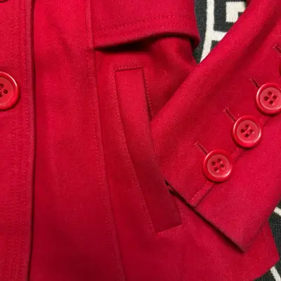 Abrigo rojo  lana Guess - miniatura 3