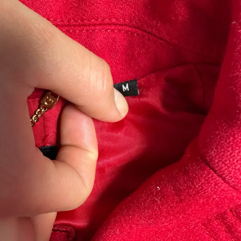 Abrigo rojo  lana Guess - 4