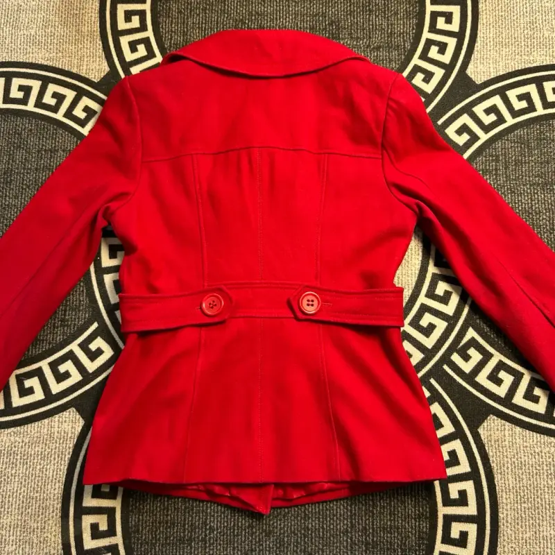 Abrigo rojo  lana Guess - 5