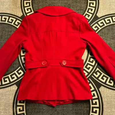Abrigo rojo  lana Guess - miniatura 5