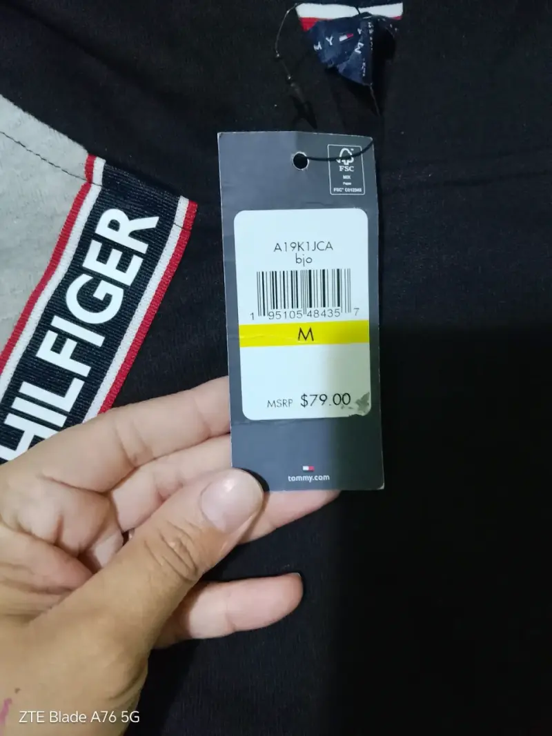 Polerón con capucha Tommy Hilfiger negro y gris - 2