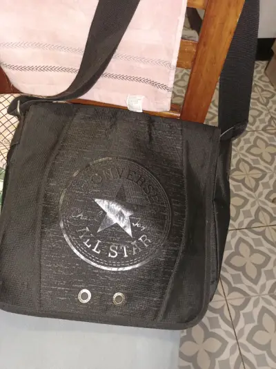 Bolso bandolera negro Converse All Star - miniatura 1
