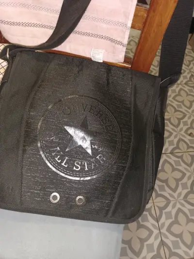 Bolso bandolera negro Converse All Star - miniatura 2
