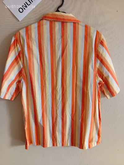 Camisa a rayas de algodón para hombre - miniatura 2