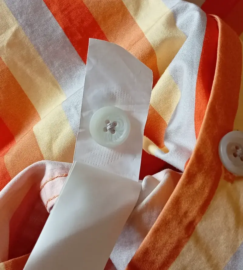 Camisa a rayas de algodón para hombre - 4