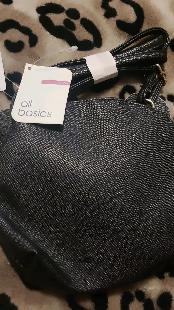 Cartera infantil negra con diseño de gato - 3