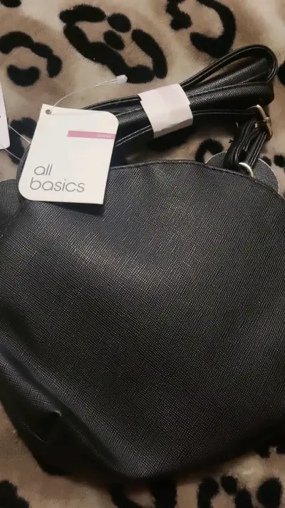 Cartera infantil negra con diseño de gato - miniatura 3