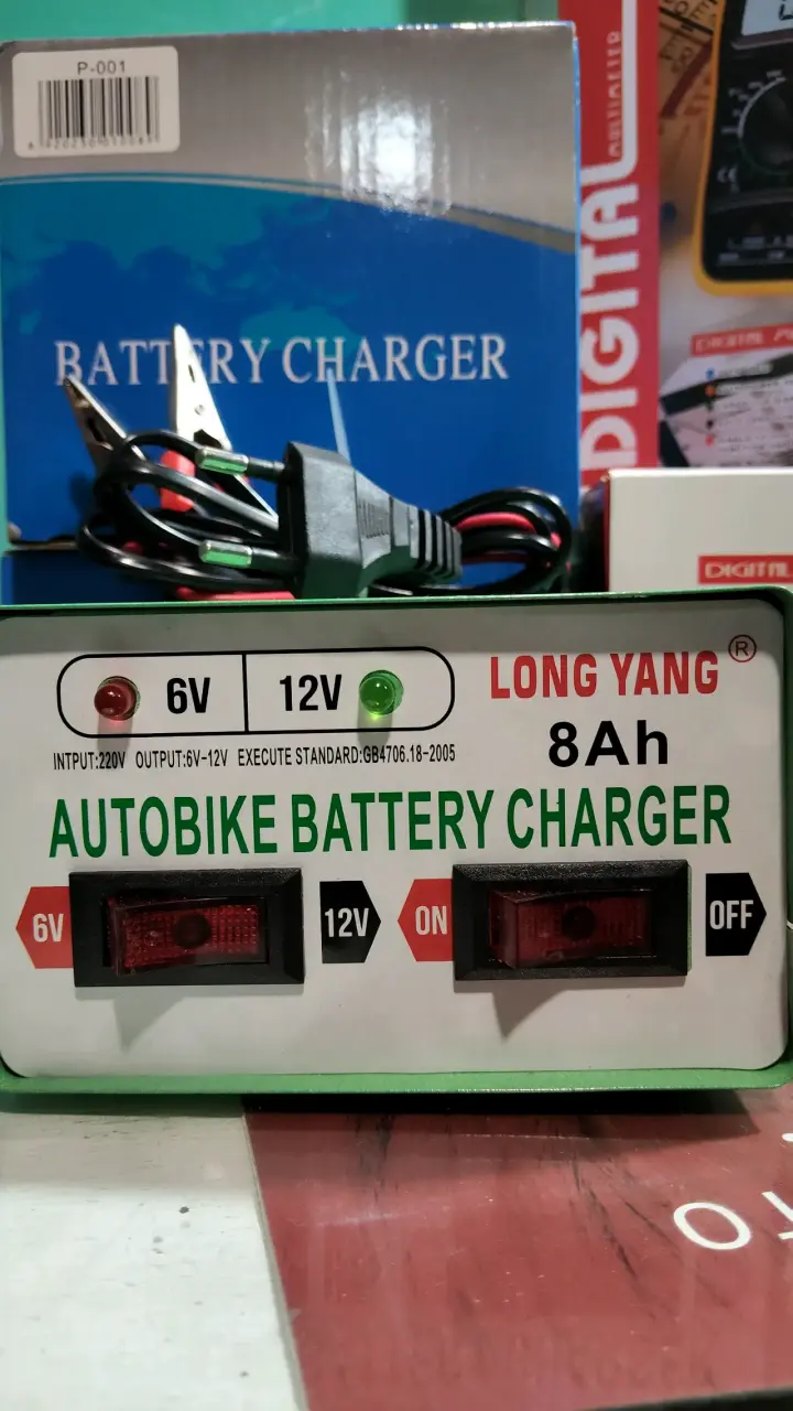 Cargador de Batería para auto y Moto 6v y 12v. 8Ah - 2