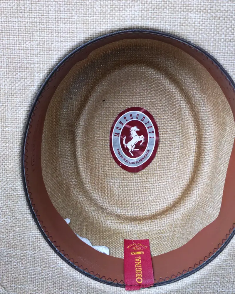 Sombrero Montecristi de paja color beige - 3