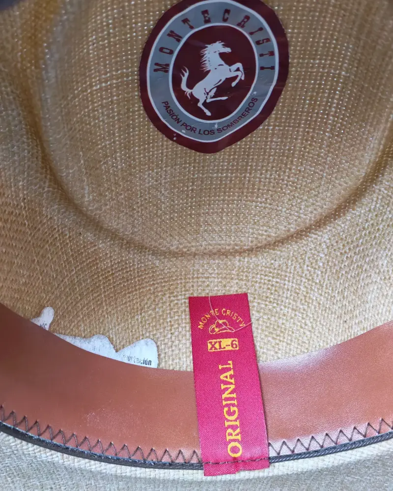 Sombrero Montecristi de paja color beige - 4