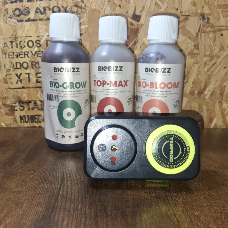 Kit de Fertilizantes Orgánicos BioBizz con Temporizador - 2