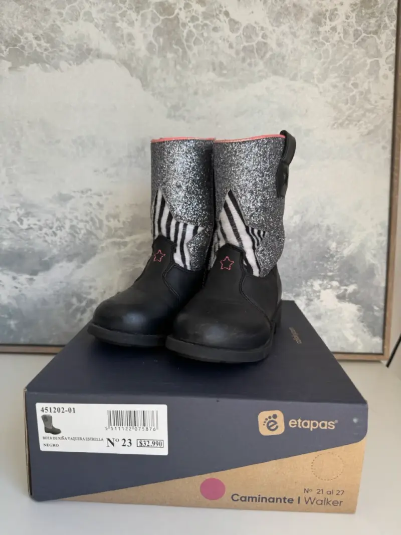 Bota de niña vaquera estrella Colloky 23 - 2
