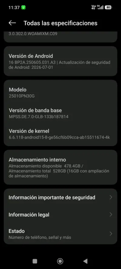 Smartphone Xiaomi con cámara Leica y 16GB RAM - miniatura 4