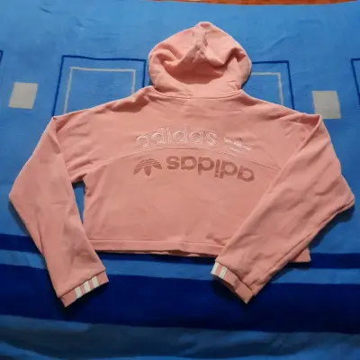 Conjunto deportivo rosa Adidas con capucha - miniatura 2
