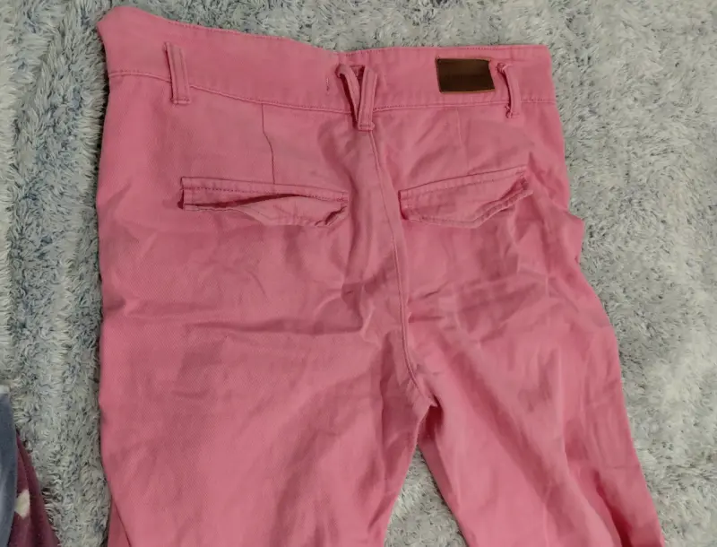 Pantalones Alaniz rosa de pierna ancha - 3