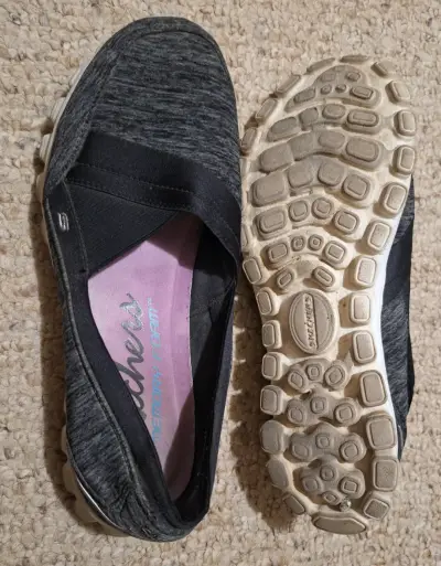 Zapatillas Skechers negras con Memory Foam - miniatura 4