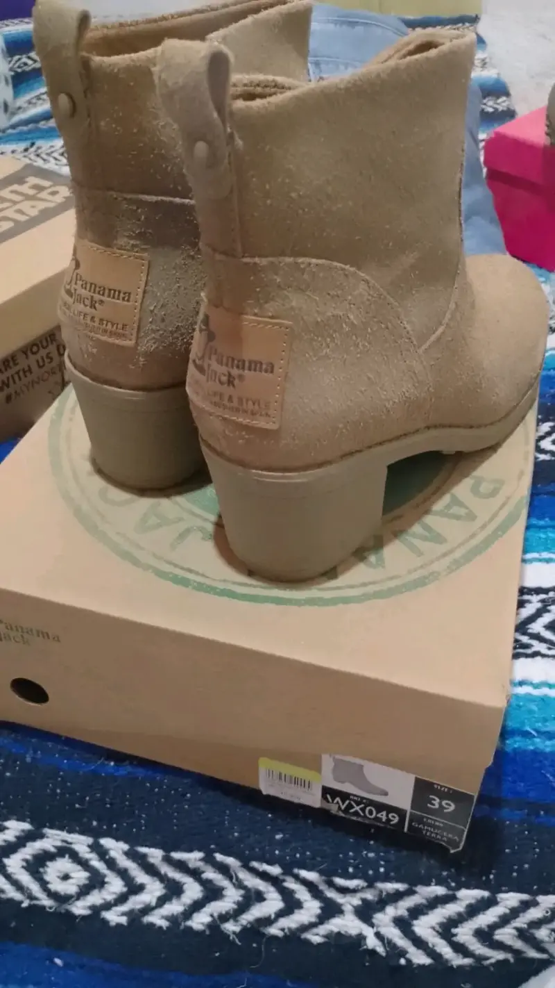 Botines de gamuza beige Panama Jack talla 39 - 2