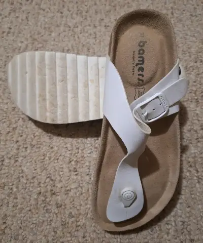 Sandalias blancas Bamers Memory Foam - miniatura 2